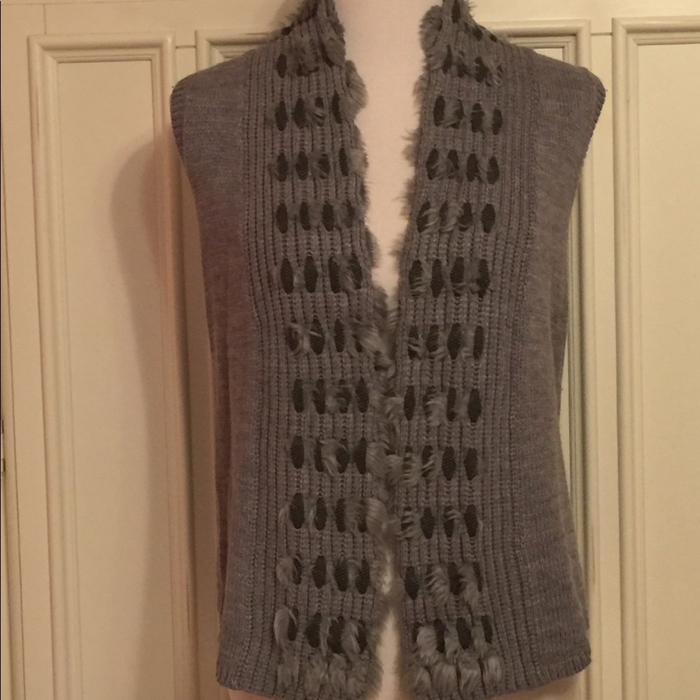 Chico’s Knit Open-Front Vest